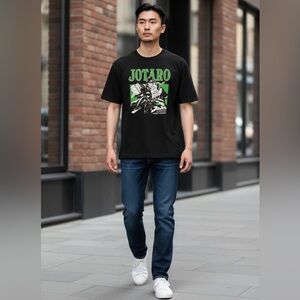 Jotaro Graphic Tee JoJo’s Bizarre Adventure Stardust Crusaders
